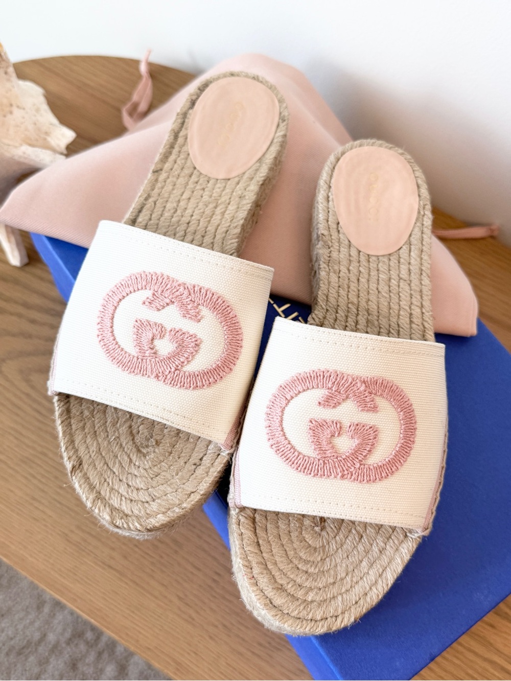 GUCCI Women's Espadrille Slide Sandals - EU38